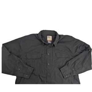 5.11 Tactical Mens XL Black Long Sleeve Button Down Shirt Ventilated Workwear